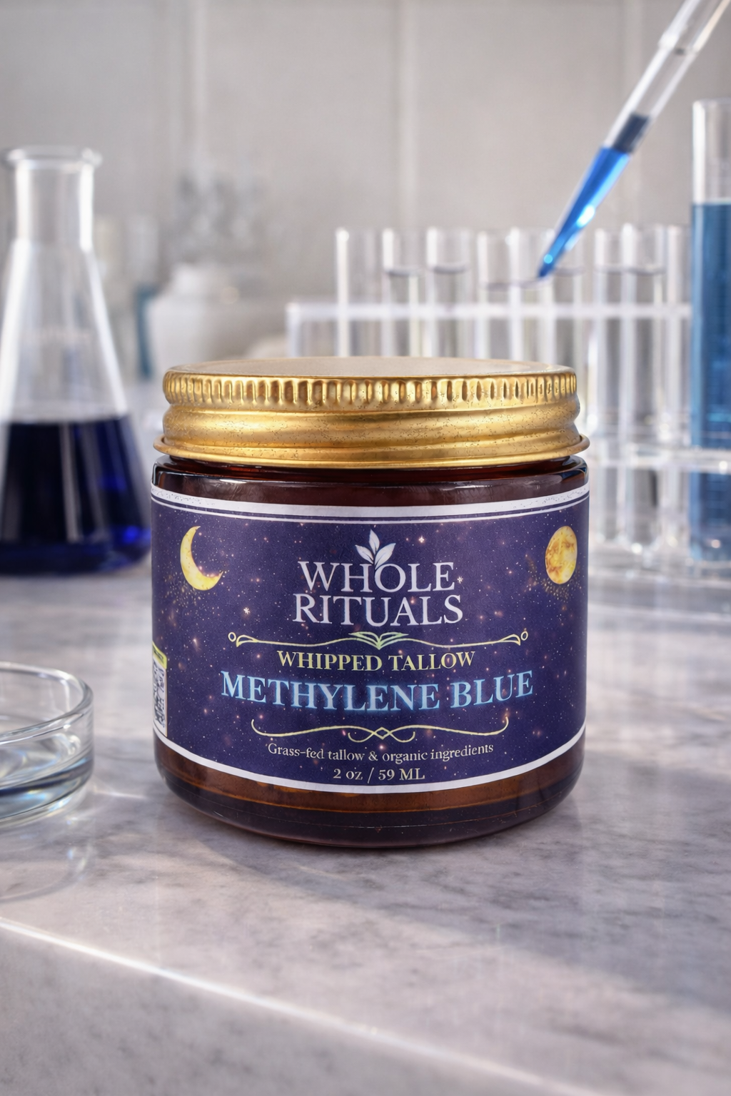 Whipped Methylene Blue Tallow Balm – Skin Repair Moisturizer