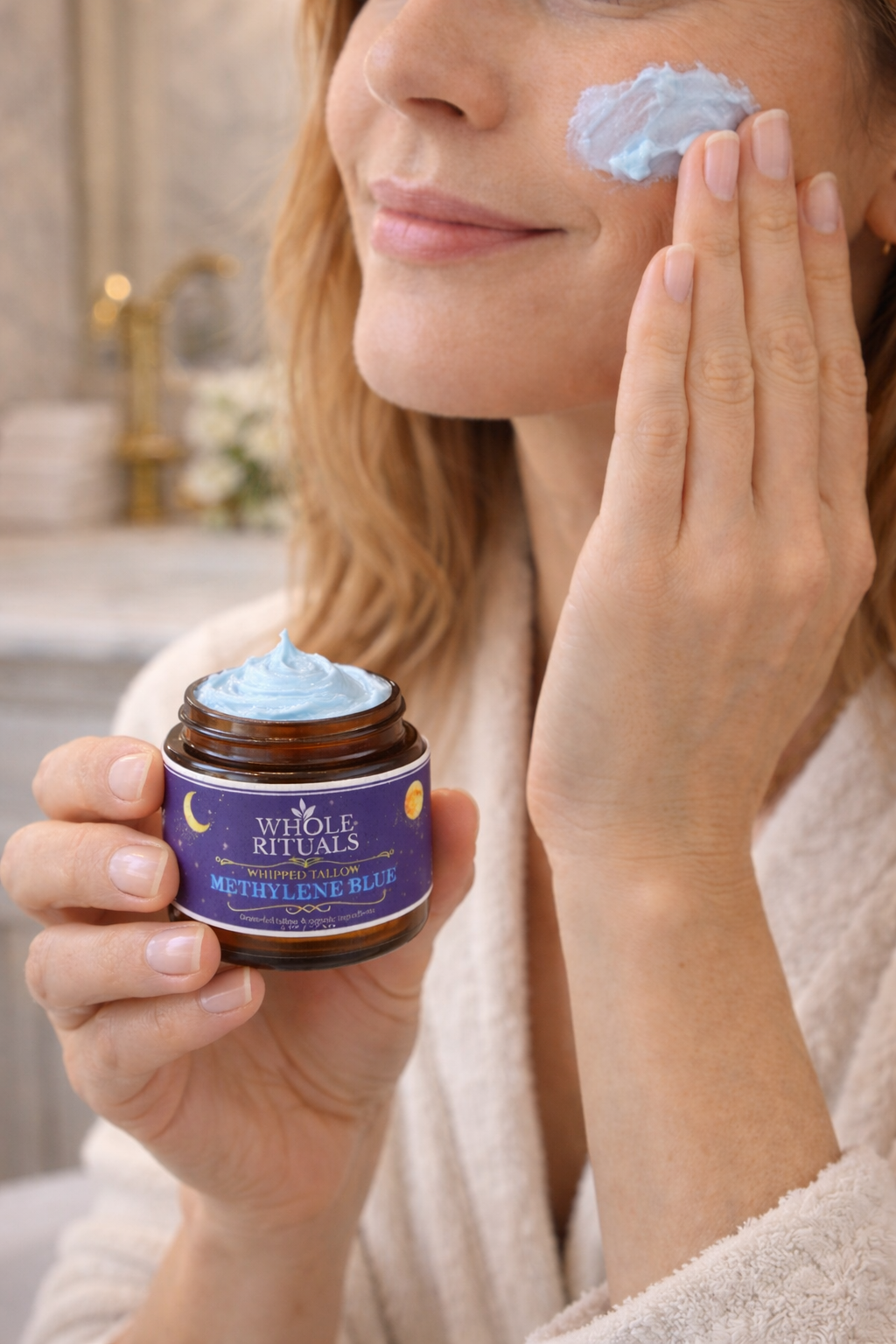 Whipped Methylene Blue Tallow Balm – Skin Repair Moisturizer