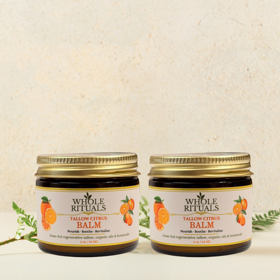 Citrus Tallow Balm – Grass-Fed Natural Skin Moisturizer