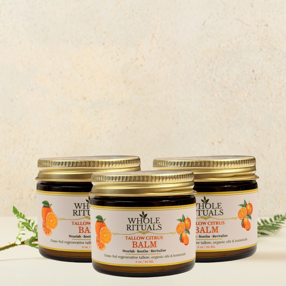 Citrus Tallow Balm – Grass-Fed Natural Skin Moisturizer
