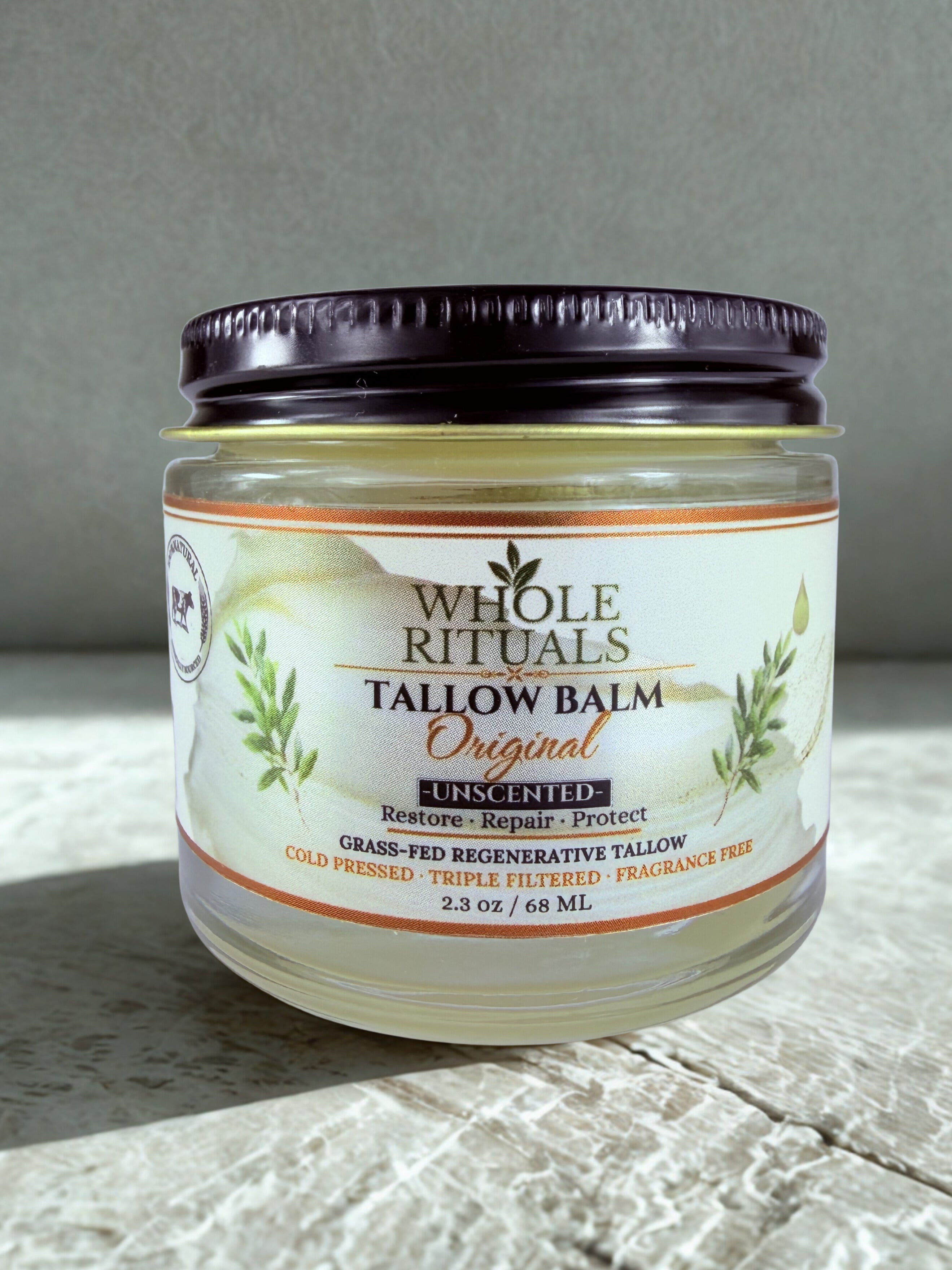 Grass-Fed Beef Tallow Balm – Deep Moisture Skin Repair